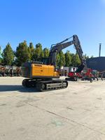 Excavatrice hydraulique compacte CE de 14 tonnes, grande pelle de chantier, pour travaux de terrassement avec godet et pince