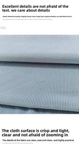 Kain Tekstil Changxu 180g Sutra Rasa Dingin Bertekstur Rib <span class=keywords><strong>2</strong></span>*<span class=keywords><strong>2</strong></span> Rajutan Elastis Gaya Polos Bebas Potong Kain Elastis - Product Image 6