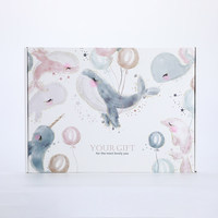 Boîte pliante de style avion en papier kraft de luxe, emballage en carton personnalisé imprimé pour emballages cadeaux haut de gamme