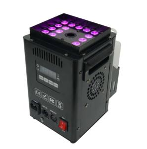 Machine à fumée verticale à jet de brouillard 1200W, nouvelle, 24 LED RGB, contrôle DMX, pour DJ, mariages et fêtes - Product Image 1