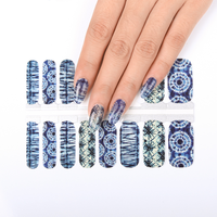 Autocollants 2D étanches pour ongles en forme de cœur, pochoirs adhésifs de dessin animé 2026