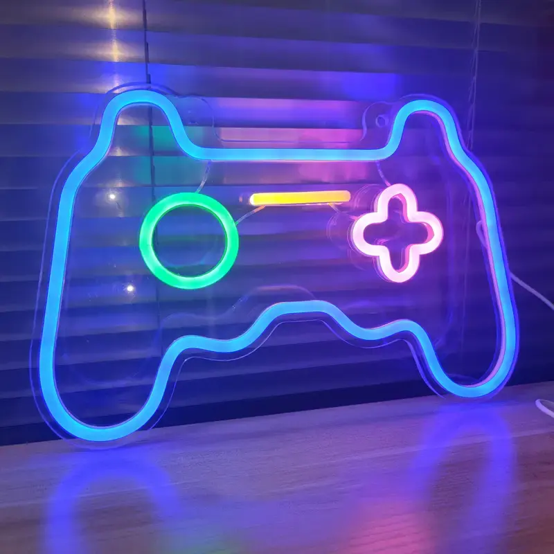 1 adjustable neon sign for living room wall decoration and bedroom game board controller design lights