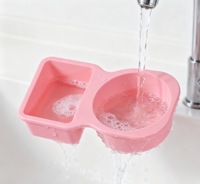 Boîte alimentaire compartimentée en silicone multicolore, récipient à sauce, boîte à collation portable scellée, facile à nettoyer