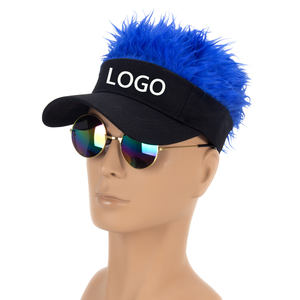 Broderie personnalisée logo supports promotion cadeau perruque style cheveux baseball casquette pare-soleil amusant fête halloween toupet chapeau - Product Image 4