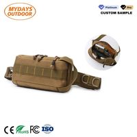 Leichte MOLLE Taktische Hüfttasche Crossbody-Umhängetasche für Outdoor-Sport Angeln Reisen Radfahren Camping Klettern