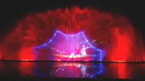 Laser Water Show India High Quality Laser Light Movie Fountain Water Screen Projection Show