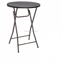 Table à manger pliable moderne de 80 cm, imperméable, portable, en plastique, avec cadre thermolaqué, résistant à la rouille, meubles de salle à manger