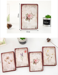 Cuaderno <span class=keywords><strong>de</strong></span> Tapa Dura Estilo Europeo Vintage Retro, con Páginas Interiores a Color, Diseño Floral <span class=keywords><strong>de</strong></span> Ensueño, Diario, Libreta - Product Image 6