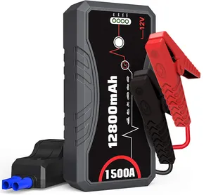 High-capacity 12800mAh Factor Direct Handheld 12Volt 1500A Jump Starter Power Bank For Car