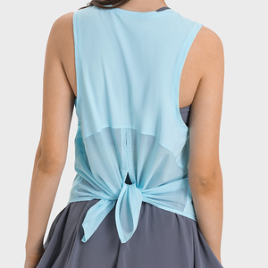 Séchage rapide 22 multi-couleurs ODM sans manches lâche Yoga Gym débardeur Blouse respirant entraînement Fitness vêtements de sport vêtements pour femmes - Product Image 3