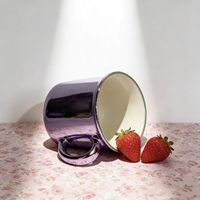 Vente en gros Tasse de galvanoplastie Tasse de sublimation Tasse à café dégradée personnalisée Tasse en céramique avec impression par sublimation