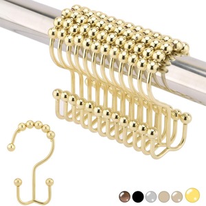 Stainless Steel Mountain Shape Shower <b>Curtain</b> <b>Hooks</b> 33mm Double Sided For Bath Window <b>Curtains</b> - Product Image 4