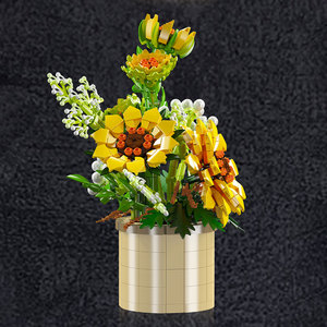 Khuôn Vua 24110 Hoa Trang Trí Gạch Cô Gái Đồ Chơi Vườn Lắp Ráp Mô Hình Bộ Hướng Dương 1 Khối Xây Dựng - Product Image 4