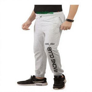 Wholesale Custom Solid Cotton Breathable Washed Drawstring Closure Smart Casual Boy's <b>Harem</b> Sweatpants Jogger <b>Trousers</b> Knitted - Product Image 1