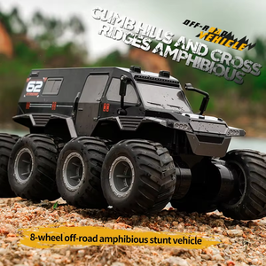 รถบังคับวิทยุ JJRC Q137 8WD 2.4G แบบสะเทินน้ำสะเทินบก 8 ล้อ รถบรรทุกบังคับวิทยุปีนป่ายวิ่งบนทางวิบาก กันน้ำ รถหุ้มเกราะ ของเล่นเด็ก - Product Image 6