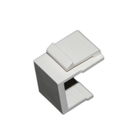 Cache-câbles anti-poussière vierge pour panneau de brassage 8/12/24 ports, pour rack de serveur, connecteur RJ45 blanc pour câble Ethernet LAN