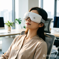 Masseur oculaire intelligent avec compresse chaude et froide, massage par compression d'air pour soulager la fatigue oculaire