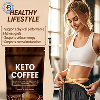 Café instantané Keto OEM en poudre, compléments alimentaires, produits pour un ventre plat, café minceur Keto en poudre
