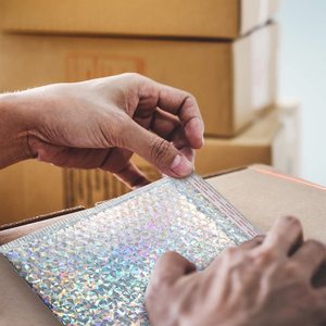 Tự niêm phong đệm phong bì cho gửi thư vận chuyển đóng gói Holographic bong bóng bưu phẩm - Product Image 5