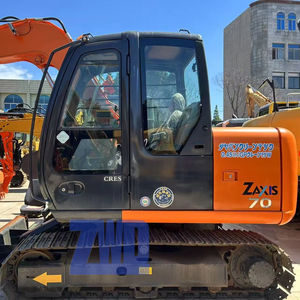 Используемый HITACHI ZX70, японский мини-экскаватор 7 тонн Zaxis 70 с гусеничным двигателем Isuzu, движущимся типом - Product Image 3