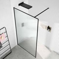 Séparateur unique doré brossé personnalisé cloison intérieure en verre trempé simple panneau fixe en acier inoxydable vivant