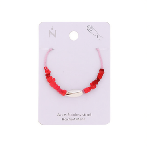 Bracciale con perline a conchiglia in acciaio inossidabile, fatto a mano, 12 pezzi, gioielli alla moda - Product Image 2