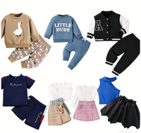 Vêtements d'occasion pour enfants, assortiment aléatoire, lots en gros, vêtements d'été pour enfants en balles