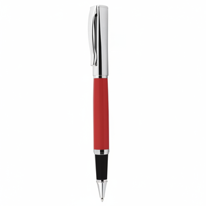 Penna Roller in Ottone Rosso e Cromato per Scrittura - Product Image 2