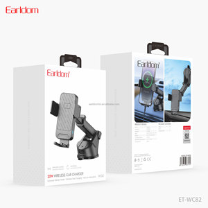 EARLDOM 2-in-1 20w Wireless Charger car phone holder with Suction cup base for 4.5-7.5 inches mobile phones - Product Image 6