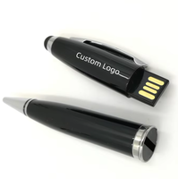 Garansi 1 Tahun, Ganti Gratis, USB Flash Drive Bentuk Pena Logam Custom