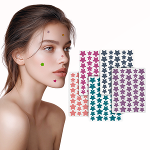 2026 Mais Popular OEM Adesivo para Acne em Formato de Estrela com Essência Vegetal Natural para Aliviar a Acne e <span class=keywords><strong>Remover</strong></span> Marcas de Acne para o Rosto - Product Image 1