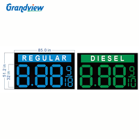 Affichage LED OEM à changement manuel pour prix de l'essence, télécommande, haute luminosité, affichage des prix du carburant pour station-service