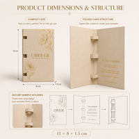 Support en papier découpé sur mesure pour échantillons pliés, idéal pour flacons de parfum, sérums cosmétiques, brillants à lèvres, mascara et huiles essentielles