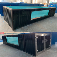 Piscine en conteneur de 40 pieds en fibre de verre FRP de grande taille, sur mesure, pour l'extérieur, vente en Australie