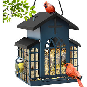5lb चर्च के वेदरप्रूफ सूट फीडर्स का उपयोग करना आसान है, जो धातु पक्षी फीडर फांसी स्टेशन के लिए - Product Image 1