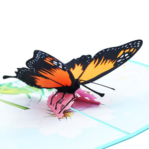 Tarjetas 3D Pop-up de <span class=keywords><strong>cumpleaños</strong></span> y aniversario Para <span class=keywords><strong>Hija</strong></span> Tarjetas de felicitación con temática de mariposa para niños hechas de papel - Product Image 5