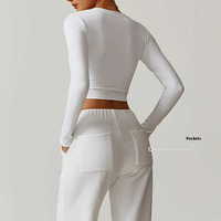 Vêtements de sport personnalisés de haute qualité Vêtements de sport pour femmes Costume Gym Fitness Ensembles de vêtements de sport de yoga 2 pièces