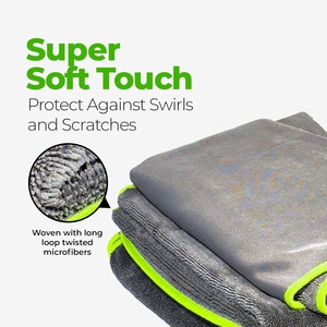Professional Microfiber Twisted Loop <b>Car</b> Drying Towel 600-1200GSM Ultra Absorbent Lint-Free Paint Safe Detailing - Product Image 4