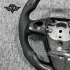 Alta calidad adecuado para Mazda <span class=keywords><strong>Ford</strong></span> <span class=keywords><strong>Fiesta</strong></span> ST MK7 cinturón de fibra de carbono cubierta decorativa <span class=keywords><strong>volante</strong></span> de coche esqueleto - Product Image 2