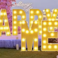 Vente chaude lumière LED pour la maison fête Bar boutique décor-Confession mariage anniversaire noël lettres chiffres prix usine sécurisé
