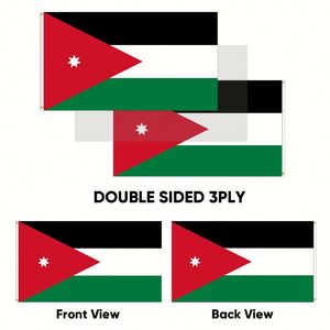 Drapeaux de Jordanie en gros 3x5 pieds, en polyester 68D/100D, personnalisables avec tous les motifs des nations, livraison rapide d'un fournisseur fiable - Product Image 5