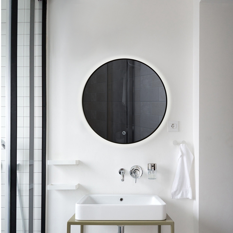 Современное приглушаемое Сенсорное освещение для ванной комнаты, безфокусная подсветка, светодиодное настенное зеркало для ванной комнаты с подсветкой