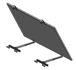 Kit de Sistema de Energía Solar para Balcón Gresolar - Modelo 250708 de Aluminio Anodizado Plateado para Europa - Product Image 4