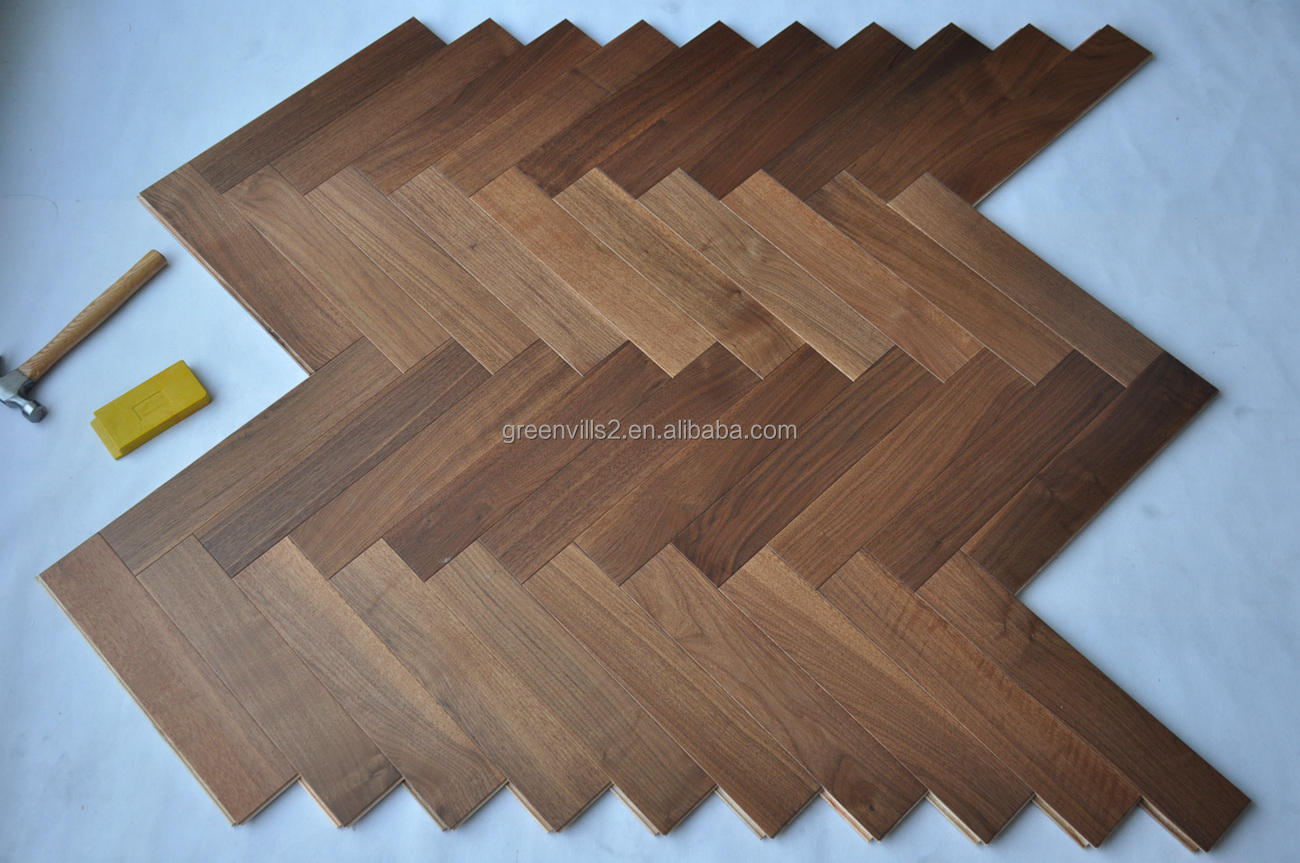 纯色人字胡桃木地板拼花人字木地板人字硬木地板