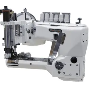 Kansai special 3 needle feed-off-the-arm double chain stitch machine for lap seaming