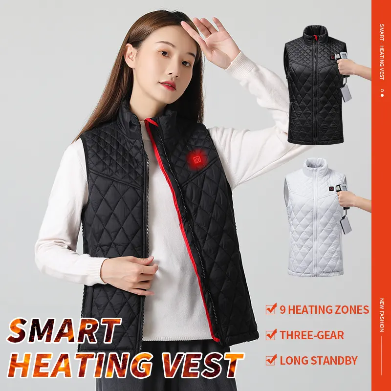 Gilet Pour Femme Battery Electrical Clothing Vest Jacket Usb Heated Plus Size Women'S Vests & Waistcoats