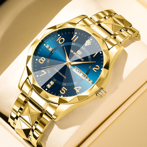 Montre-bracelet à quartz pour homme, cadran rond, montre analogique classique, style minimaliste, tenue décontractée - Product Image 6