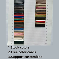 En stock Tissu en cuir PU souple avec envers en daim, tissu en cuir végétalien résistant au vent pour vestes, vêtements d'extérieur et robes