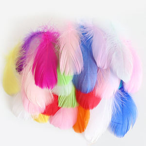 Plumes d'oie teintées de qualité supérieure de 6 à 12 cm, <span class=keywords><strong>attrape</strong></span>-rêves colorés, produits <span class=keywords><strong>pour</strong></span> l'artisanat DIY, embellissements de costumes et décorations de fête - Product Image 2