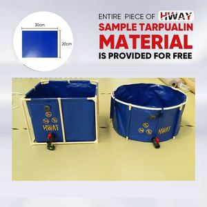 Étang à poissons <span class=keywords><strong>en</strong></span> cercle pliable <span class=keywords><strong>en</strong></span> PVC durable Aquaculture Crevette <span class=keywords><strong>Truite</strong></span> Élevage Réservoir - Product Image 5